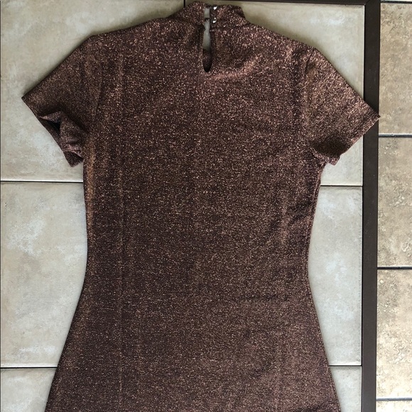 Forever 21 Gold Sparkle Dress - Picture 4 of 7